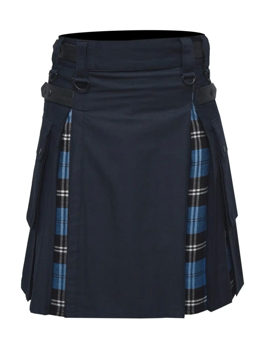 Celtic Pro AllSafe Traders Modern Hybrid Tartan Kilt, Hybrid Cargo Kilt Sz 36
